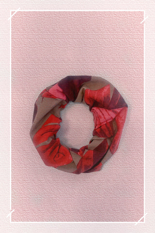 Palm Print Hair Scrunchie