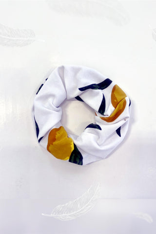 Lemon Tree Hair Scrunchie